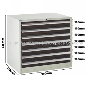 Euroslide Storage Cabinet 7 Drawer 825mm